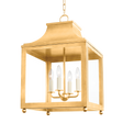 Mitzi Leigh Vintage Gold Leaf 16W x 25H Pendant