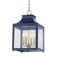 Mitzi Leigh Aged Brass/navy 11.25W x 18.75H Candleholder