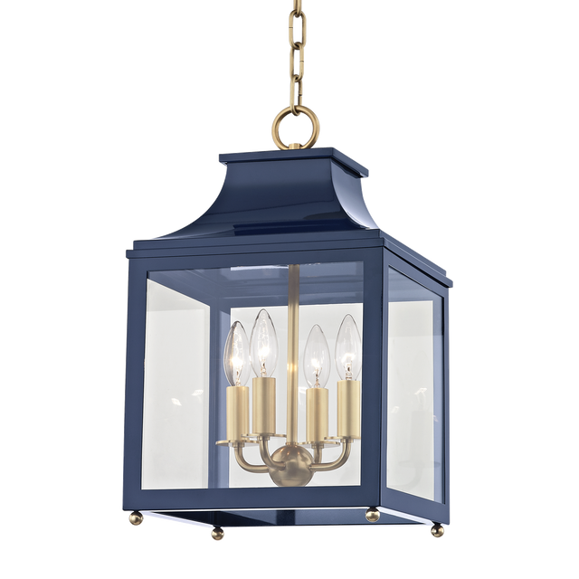 Mitzi Leigh Aged Brass/navy 11.25W x 18.75H Candleholder