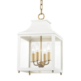 Mitzi Leigh Aged Brass/soft Off White 11.25W x 18.75H Candleholder