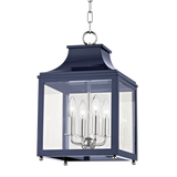 Mitzi Leigh Polished Nickel/navy 11.25W x 18.75H Candleholder