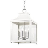 Mitzi Leigh Polished Nickel/white 11.25W x 18.75H Candleholder