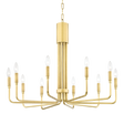Mitzi Brigitte Aged Brass 31.75W x 24H Chandelier