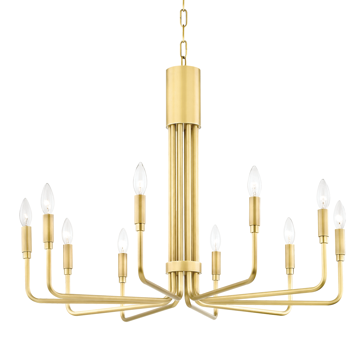 Mitzi Brigitte Aged Brass 31.75W x 24H Chandelier