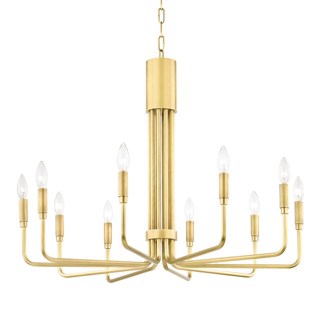 Mitzi Brigitte Aged Brass 31.75W x 24H Chandelier
