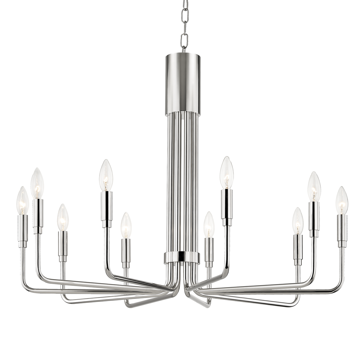Mitzi Brigitte Polished Nickel 31.75W x 24H Chandelier