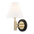 Mitzi Robbie Aged Brass/black 7.5W x 12H Wall Sconce