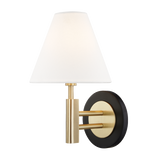 Mitzi Robbie Aged Brass/black 7.5W x 12H Wall Sconce