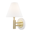 Mitzi Robbie Aged Brass/soft Off White 7.5W x 12H Wall Sconce