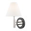 Mitzi Robbie Polished Nickel/black 7.5W x 12H Wall Sconce