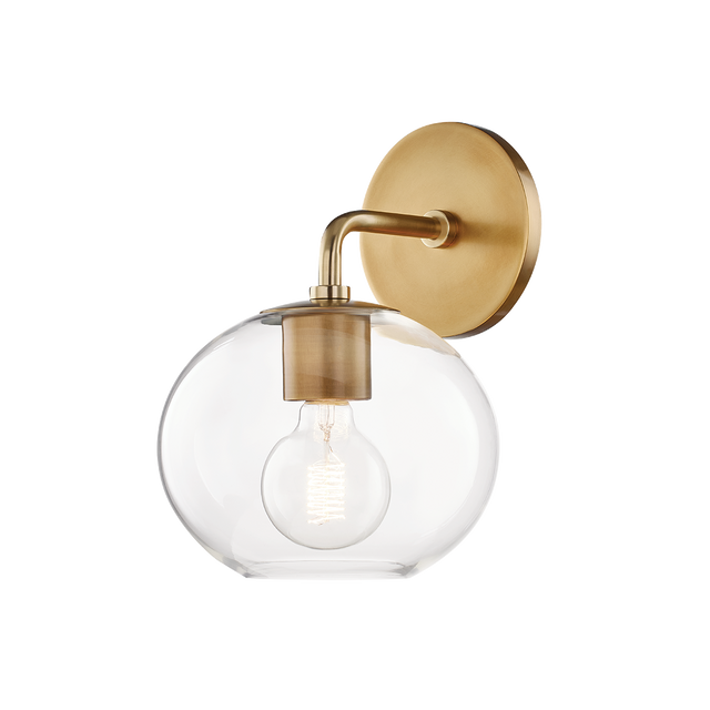 Mitzi Margot Aged Brass 8.25W x 11.75H Wall Sconce