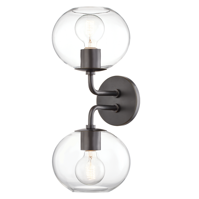 Mitzi Margot Old Bronze 8.25W x 19.25H Wall Sconce