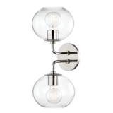 Mitzi Margot Polished Nickel 8.25W x 19.25H Wall Sconce