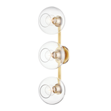 Mitzi Margot Aged Brass 8.25W x 28.25H Wall Sconce