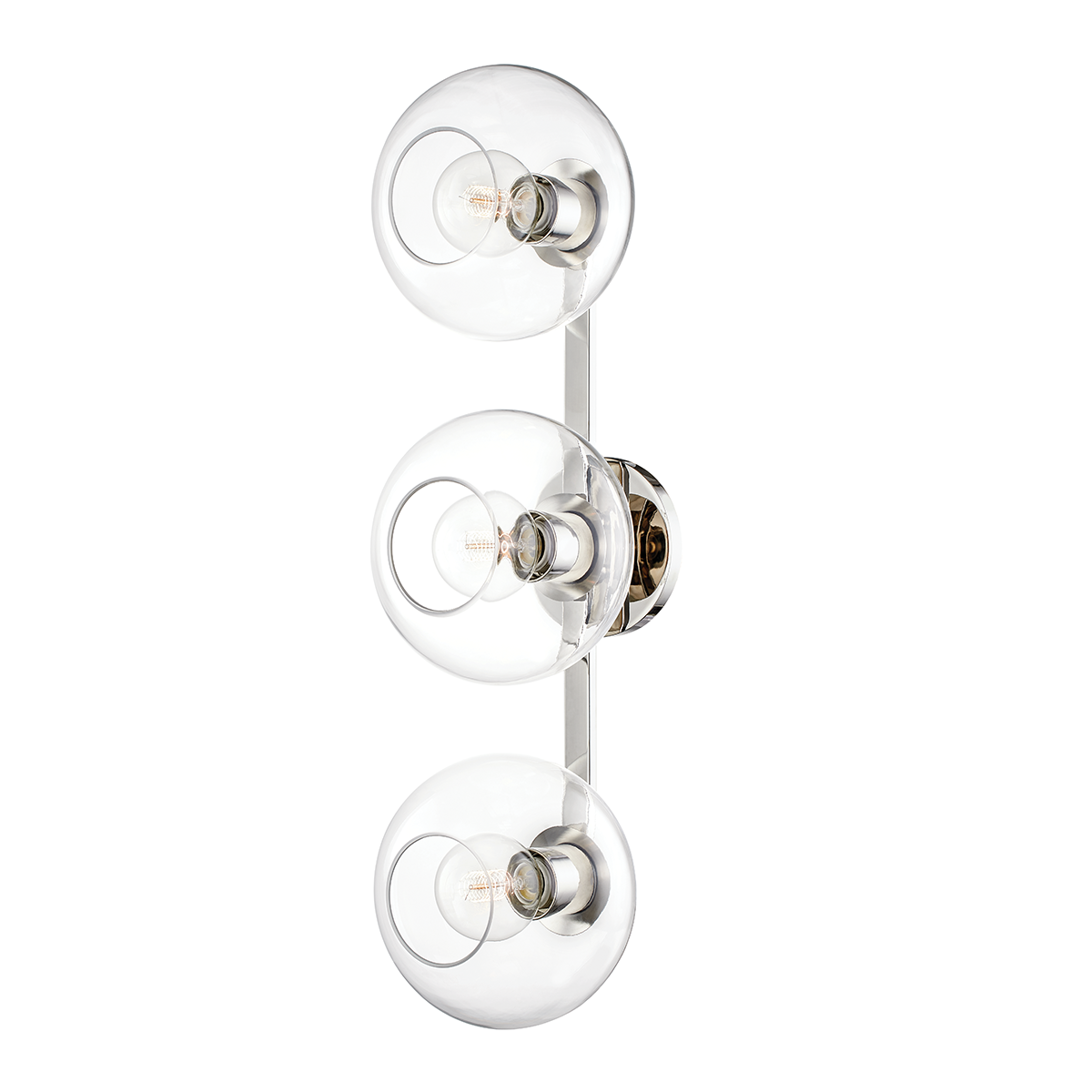 Mitzi Margot Polished Nickel 8.25W x 28.25H Wall Sconce