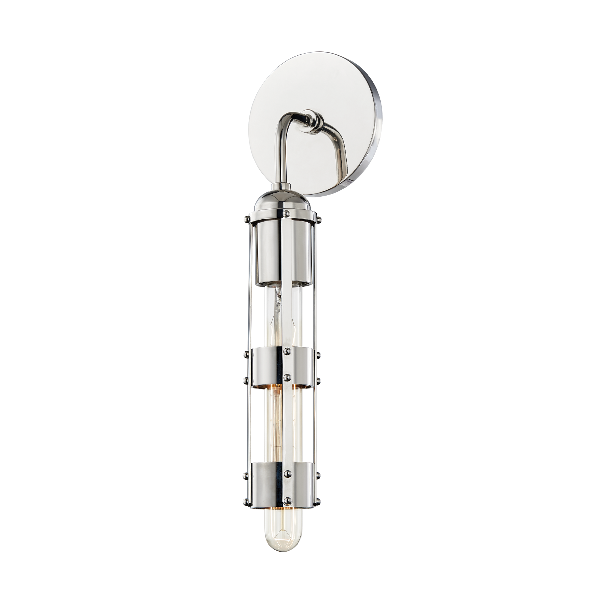 Mitzi Violet Polished Nickel 4.75W x 16.25H Wall Sconce