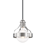 Mitzi Violet Polished Nickel 7.5W x 8.75H Pendant