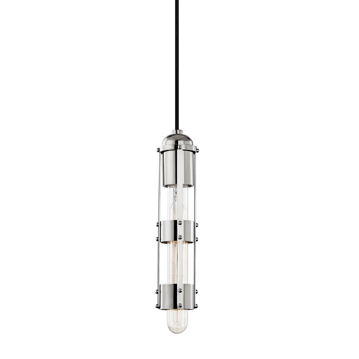 Mitzi Violet Polished Nickel 2.25W x 11.5H Pendant