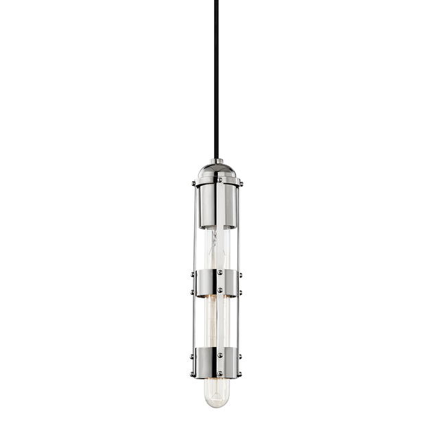 Mitzi Violet Polished Nickel 2.25W x 11.5H Pendant