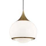 Mitzi Reese Aged Brass 14W x 17.25H Pendant
