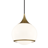 Mitzi Reese Aged Brass 10W x 11.5H Pendant