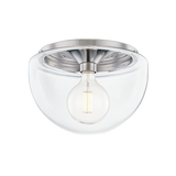 Mitzi Grace Polished Nickel 13.75W x 9.5H Flush Mount