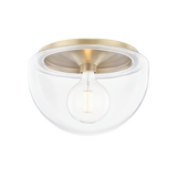Mitzi Grace Aged Brass 13.75W x 9.5H Flush Mount