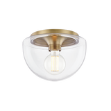 Mitzi Grace Aged Brass 10W x 7H Flush Mount