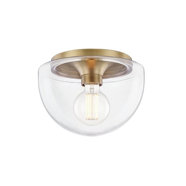 Mitzi Grace Aged Brass 10W x 7H Flush Mount