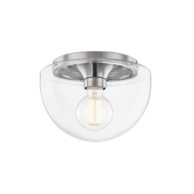 Mitzi Grace Polished Nickel 10W x 7H Flush Mount