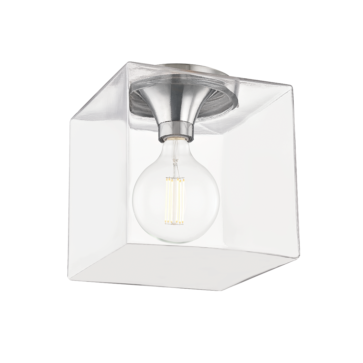 Mitzi Grace Polished Nickel 10W x 10.75H Flush Mount