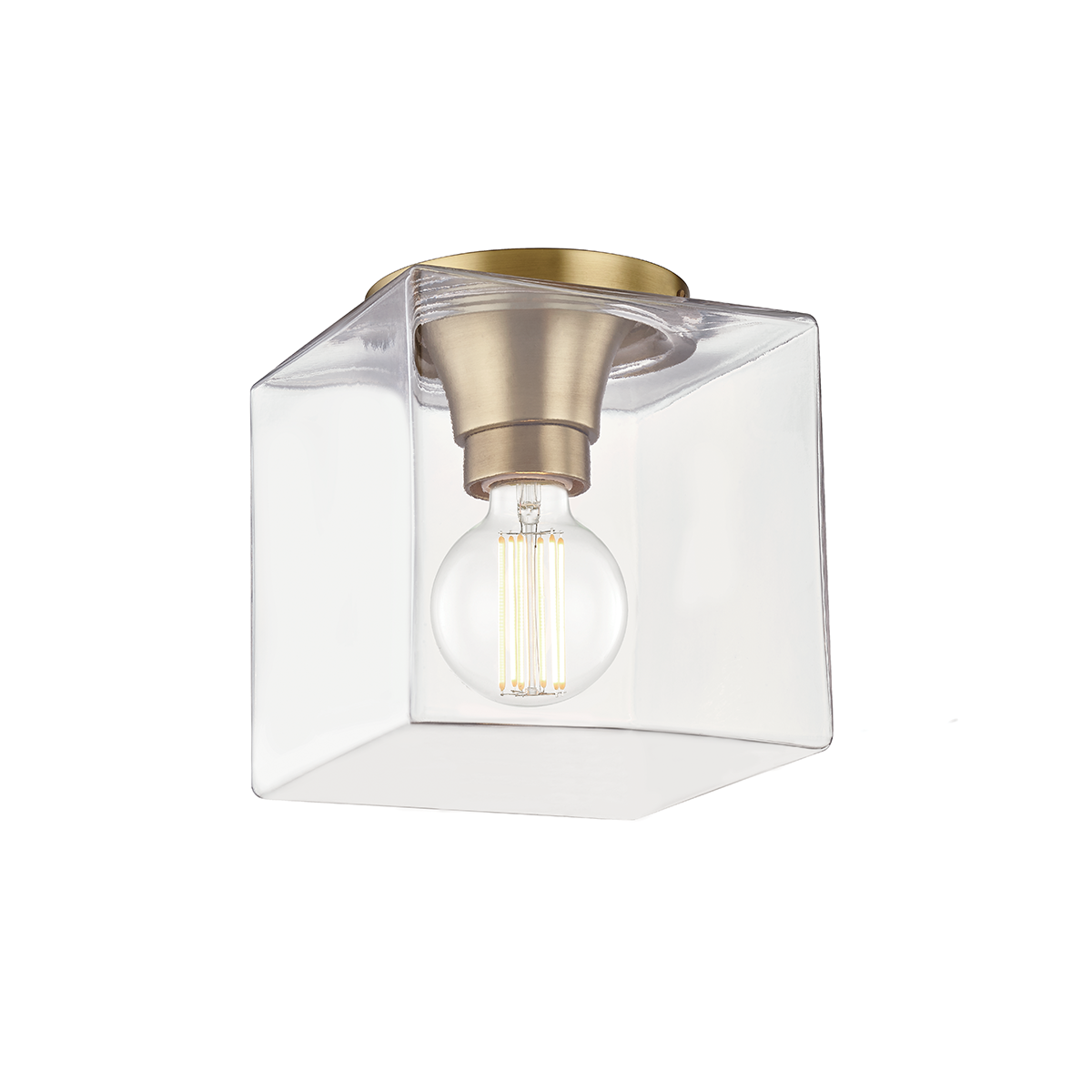 Mitzi Grace Aged Brass 7.25W x 8.25H Flush Mount