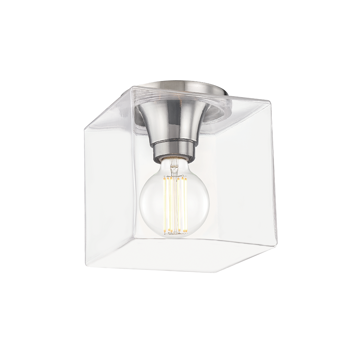 Mitzi Grace Polished Nickel 7.25W x 8.25H Flush Mount
