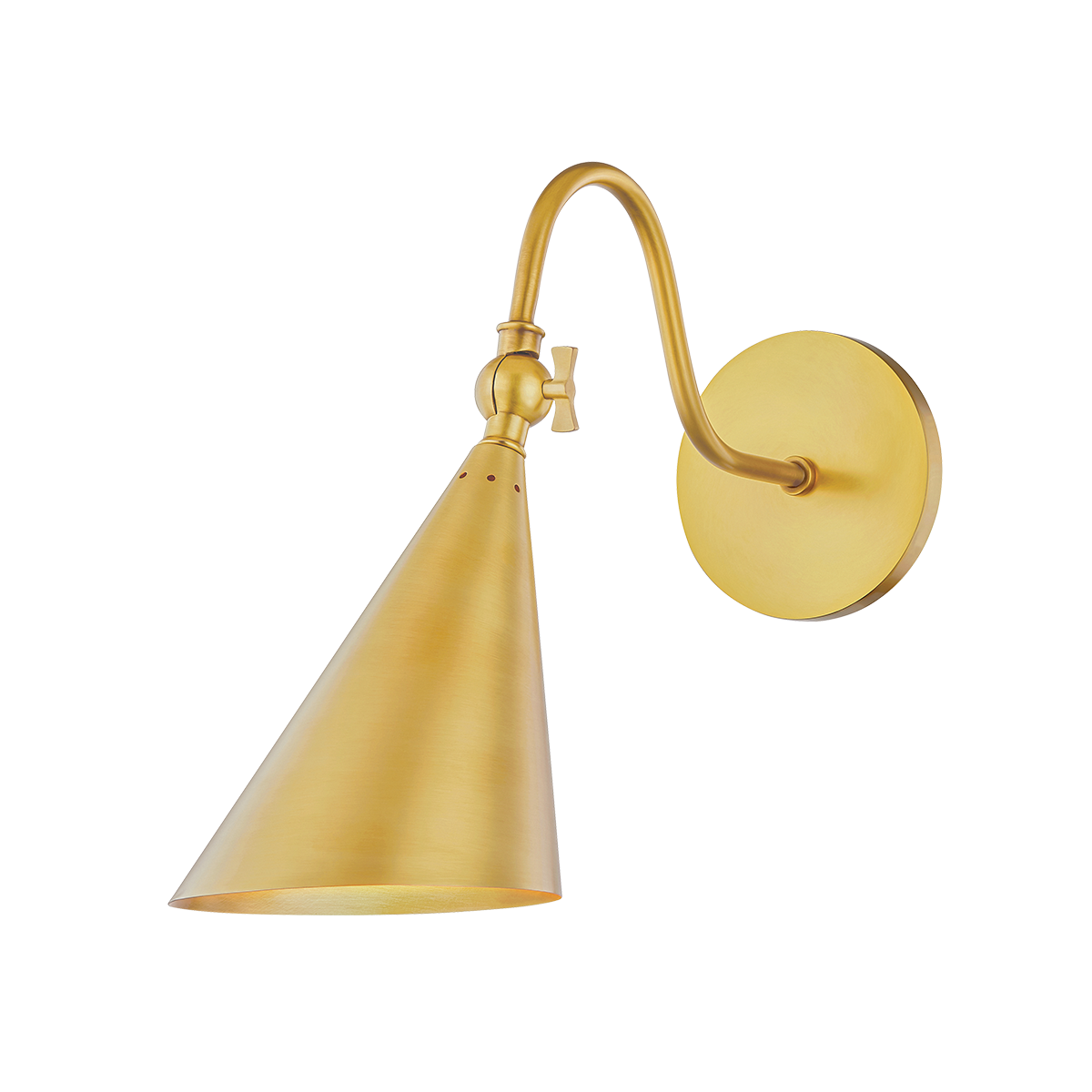 Mitzi Lupe Aged Brass 6.25W x 12H Wall Sconce