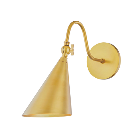 Mitzi Lupe Aged Brass 6.25W x 12H Wall Sconce