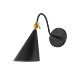 Mitzi Lupe Aged Brass/soft Black 6.25W x 12H Wall Sconce