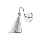 Mitzi Lupe Polished Nickel 6.25W x 12H Wall Sconce