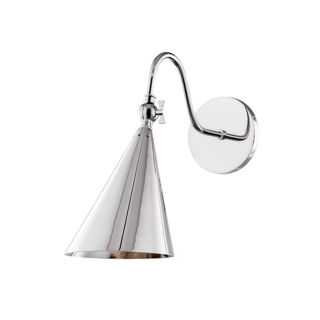 Mitzi Lupe Polished Nickel 6.25W x 12H Wall Sconce