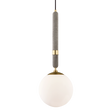 Mitzi Brielle Aged Brass 9.5W x 26.75H Pendant