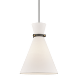 Mitzi Julia Aged Brass/black 15.25W x 20.25H Pendant