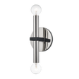 Mitzi Colette Polished Nickel/black 4.75W x 12.25H Wall Sconce