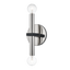 Mitzi Colette Polished Nickel/black 4.75W x 12.25H Wall Sconce