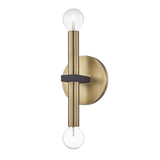 Mitzi Colette Aged Brass/black 4.75W x 12.25H Wall Sconce