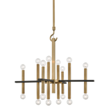 Mitzi Colette Aged Brass/black 28.75W x 27.25H Chandelier