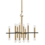 Mitzi Colette Aged Brass/black 28.75W x 27.25H Chandelier
