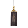 Mitzi Scarlett Gold Leaf/black 5W x 16.75H Pendant