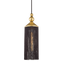 Mitzi Scarlett Gold Leaf/black 5W x 16.75H Pendant
