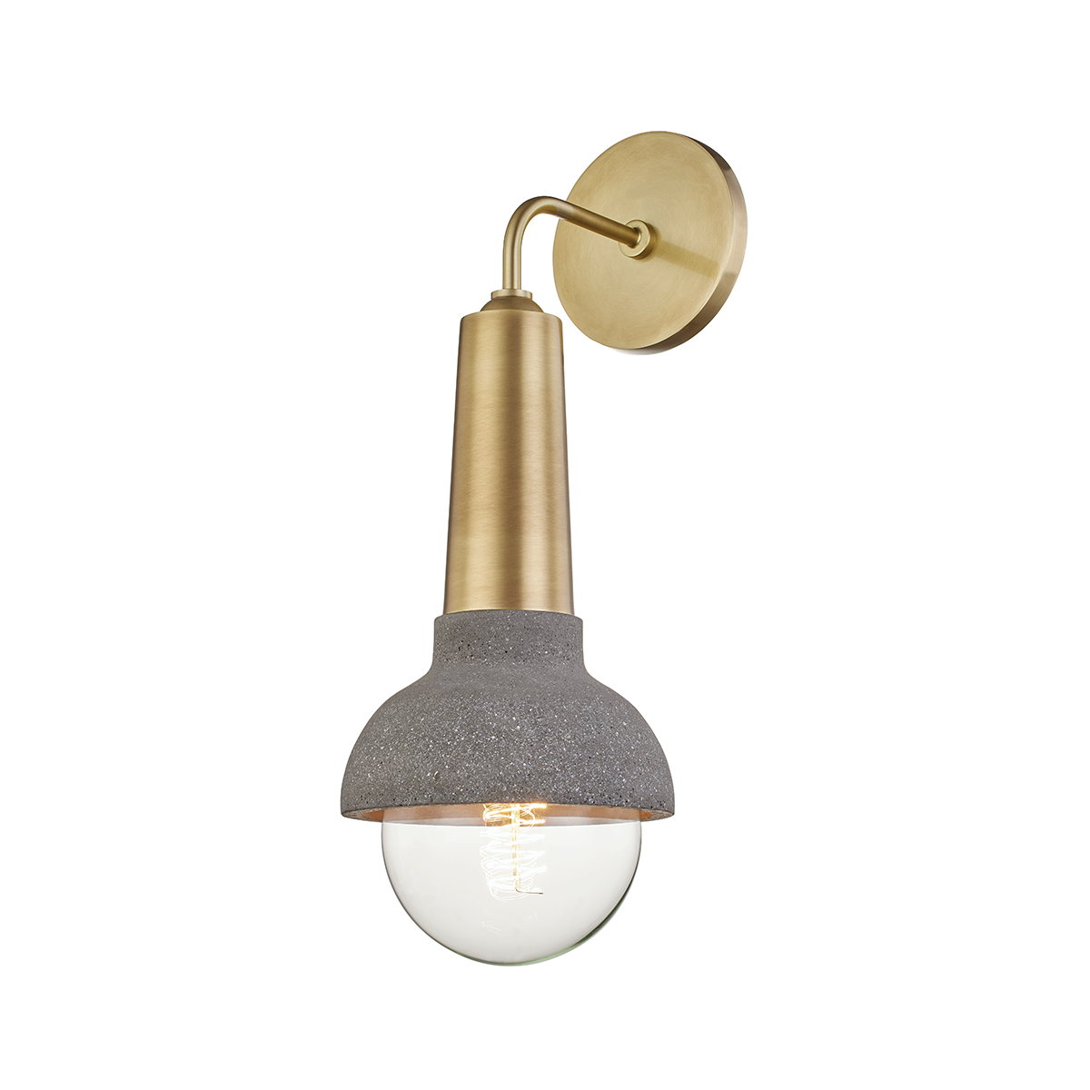 Mitzi Macy Aged Brass 6W x 17H Wall Sconce