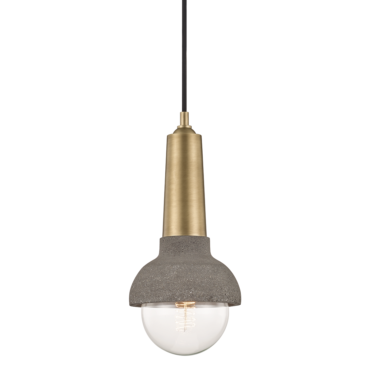 Mitzi Macy Aged Brass 6W x 13.5H Pendant