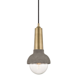 Mitzi Macy Aged Brass 6W x 13.5H Pendant